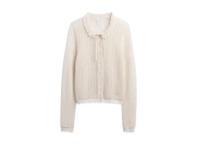 GAP x DOEN Linen Blend Pointe Cardigan "Chino Beige"