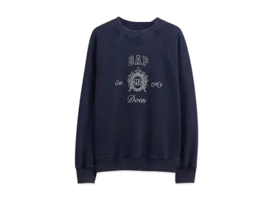GAP x DOEN Vintage Soft Gap Logo Sweatshirt "Navy Blue"