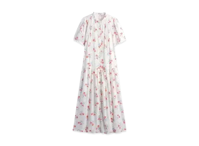 GAP x DOEN Pintuck Floral Midi One Piece "New Off White Floral"