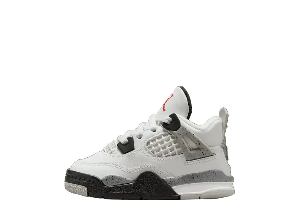 Nike TD Air Jordan 4 Retro "White Cement" (2025)
