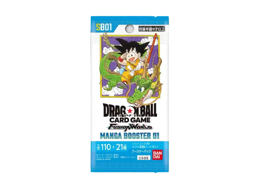 DRAGON BALL SUPER CARD GAME FUSION WORLD "MANGA BOOSTER 01" Pack | SNKRDUNK DRAGON BALL SUPER CARD GAME FUSION WORLD "MANGA BOOSTER 01" Pack | SNKRDUNK