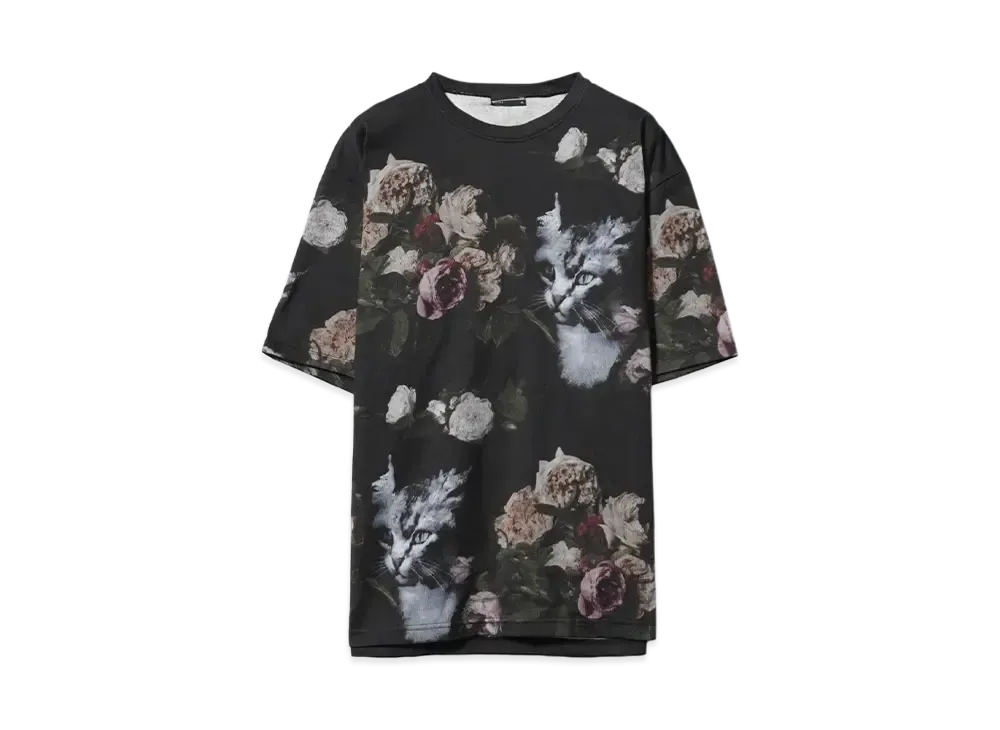 LAD MUSICIAN 30/2 T-CLOTH ROSE+CAT BIG T "BASIC"