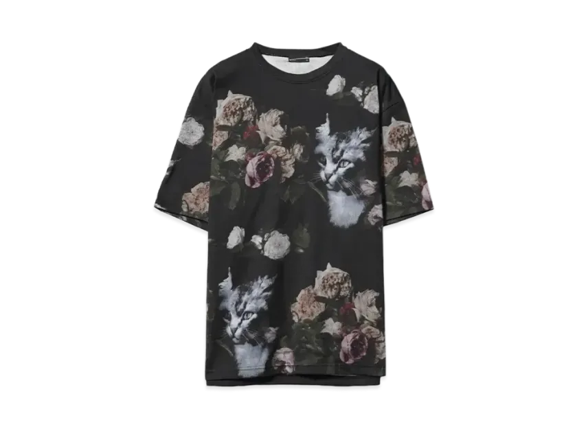 LAD MUSICIAN 30/2 T-CLOTH ROSE+CAT BIG T LAD MUSICIAN 30/2 T-CLOTH ROSE+CAT BIG T