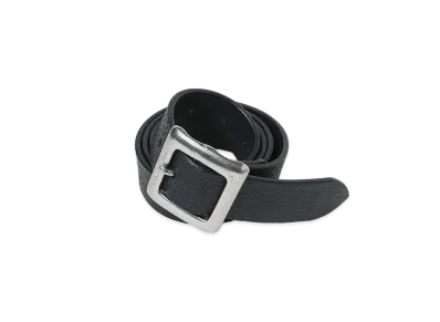 RATS LEATHER BELT "BLACK x SILVER"