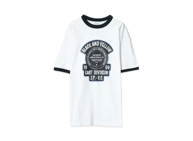 RATS TRIM PRINT TEE "BLACK"
