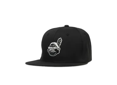 Hide and Seek Indian Baseball Cap "BLACK"