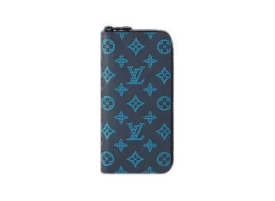 Louis Vuitton Zippy Vertical Wallet "Navy River Blue"