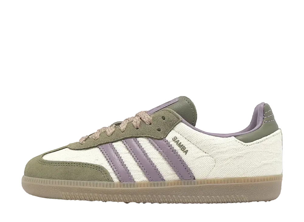 アディダス サンバ OG "アルミナ/レガシーパープル/オリーブストレータ"