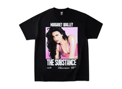 Geeks Rule x THE SUBSTANCE "Margaret Qualley" 13 Silkscreen Printing T Shirt "Black"