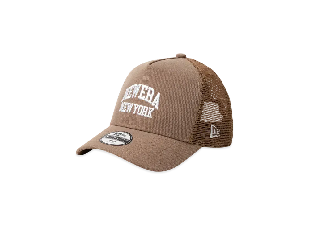 NEW ERA Kids Youth 9Forty A-Frame Tracker College Logo "British Khaki"