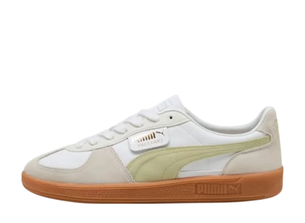 プーマ パレルモ レザー  "プーマホワイト/ヴェイパーグレー/ピスタチオグリーン"