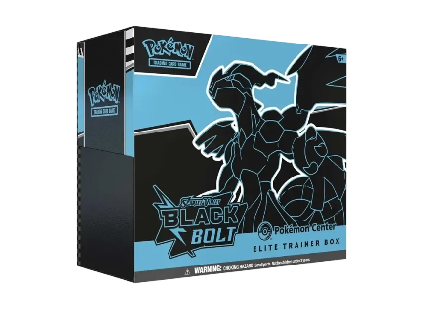 pokemon trading card game: black bolt elite trainer box Pokmon Scarlet & Violet - 10.5 - including Zekrom ex and Meloetta ex. Scarlet & Violet: Black Bolt
