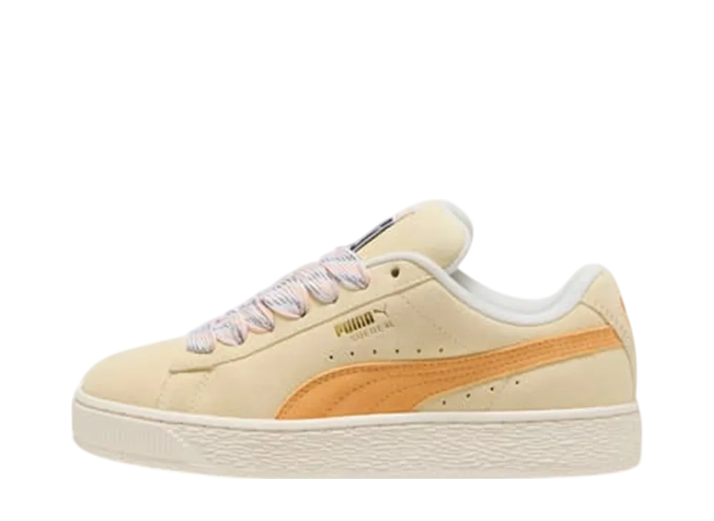 プーマ ウィメンズ スウェード XL レース2 "クリーミーバニラ/オールモストアプリコット"