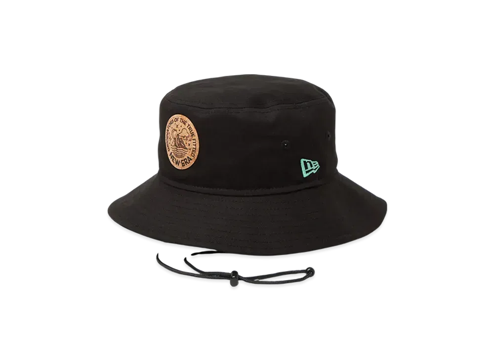NEW ERA Outdoor Adventure Light Circle Logo Cork Patch "Black"