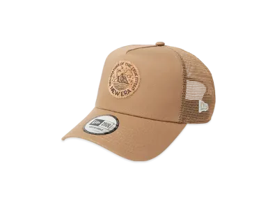 NEW ERA Outdoor 9Forty A-Frame Tracker Circle Logo Cork Patch "Khaki"