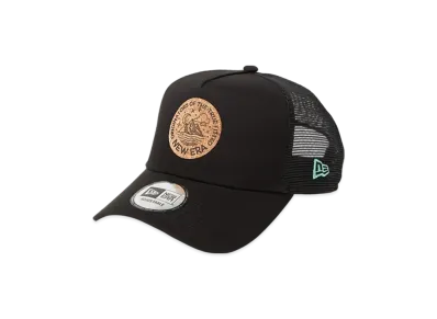 NEW ERA Outdoor 9Forty A-Frame Tracker Circle Logo Cork Patch "Black"