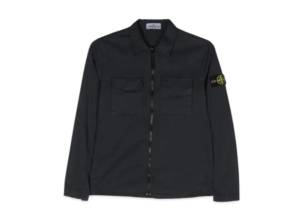 Stone Island Logo Patch Shirt Jacket "Black"