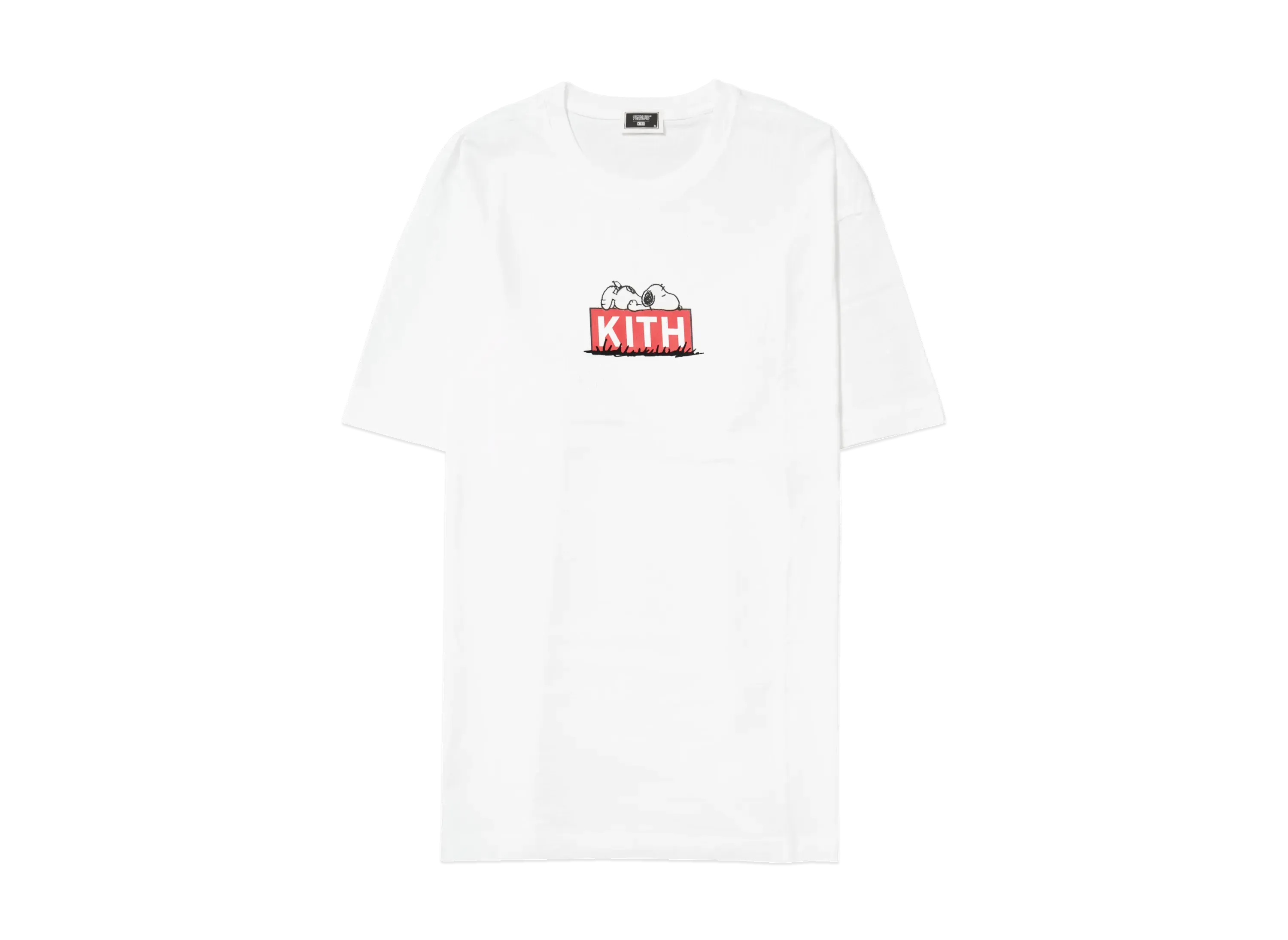 Kith x Peanuts Doghouse Classic Logo Tee "White"