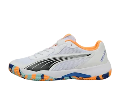 Puma Nova Court "Puma White/Puma Black/Vivid Blue/Heat Fire"