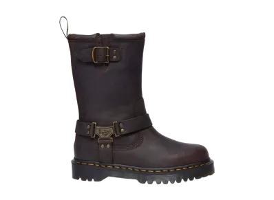 Dr.Martens Anistone Hi Rigger Boots "Dark Brown"