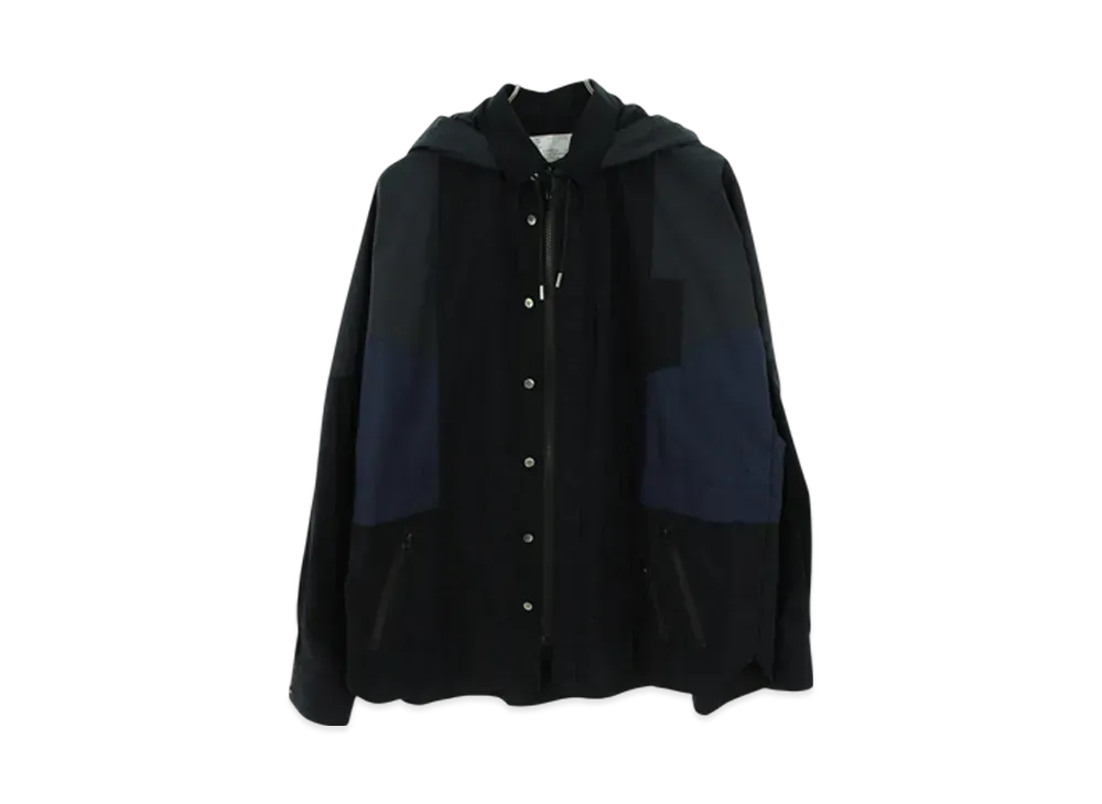 sacai 21AW Cotton Poplin Shirts Jacket "Black"