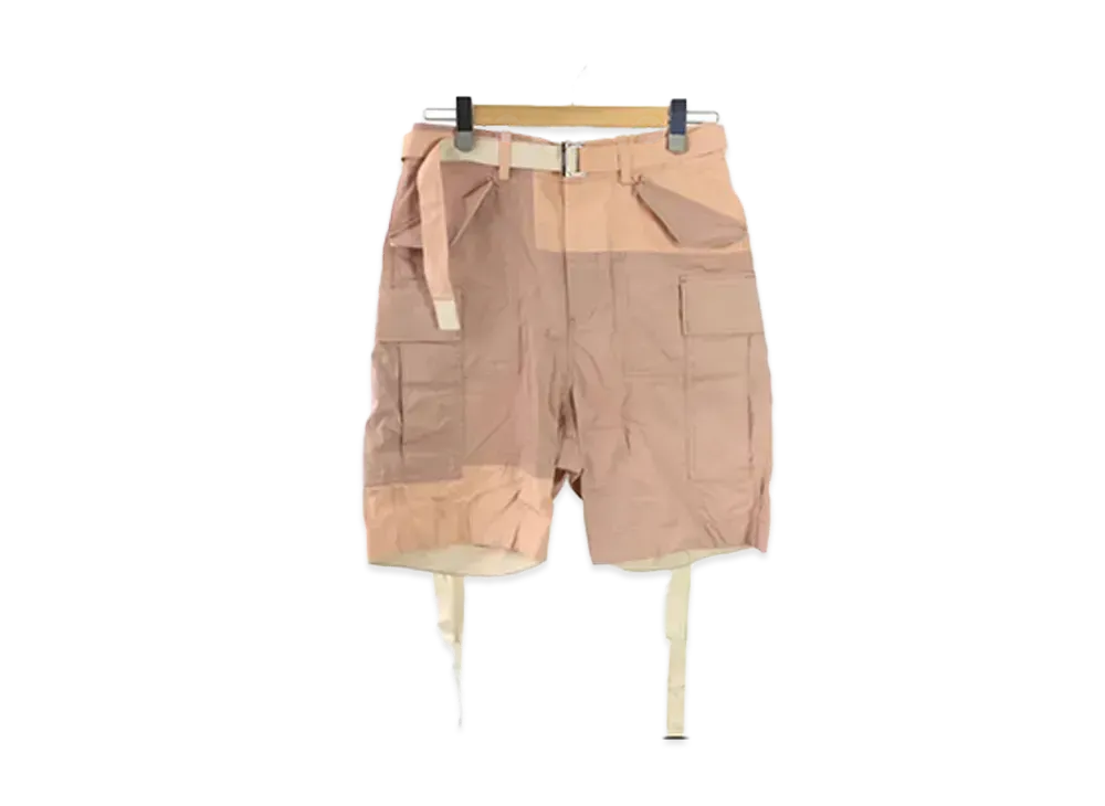 sacai 21SS Cotton Nylon Oxford Short "Pink"