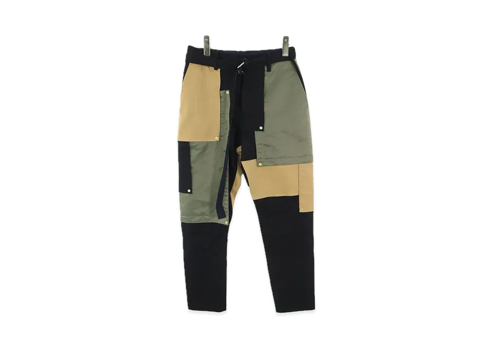 sacai 20AW Fabric Combo Pants "Khaki"