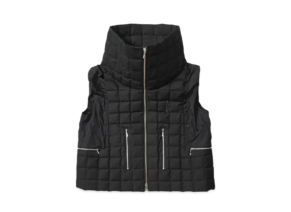 IZZY DU GRID VEST BODY COLLAR "BLACK"