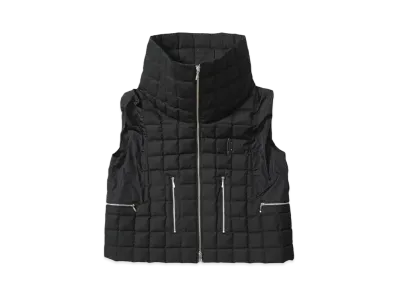 IZZY DU GRID VEST BODY COLLAR "BLACK"