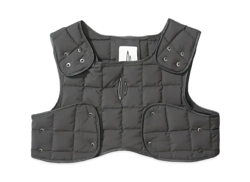IZZY DU PADDED VELCRO VEST 1 "MOSSGREY"