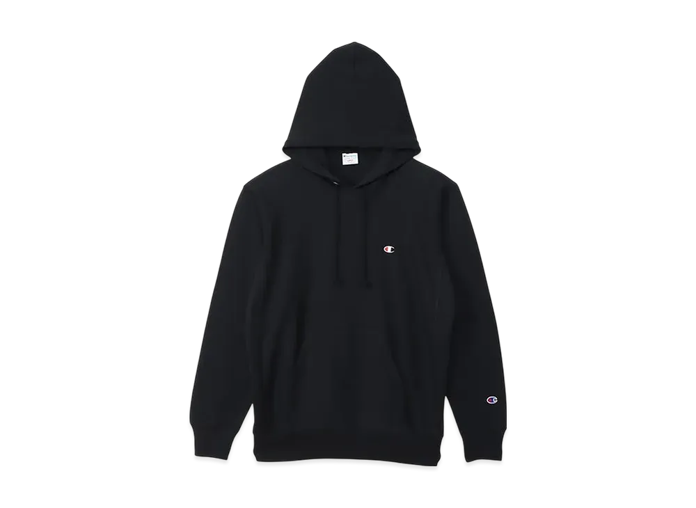 Champion Reverse Weave Hooded Sweatshirt "Midnight Black"