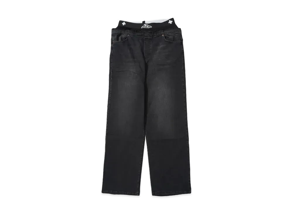 Prototypes WAISTBAND DENIM REGULAR "BLACK"