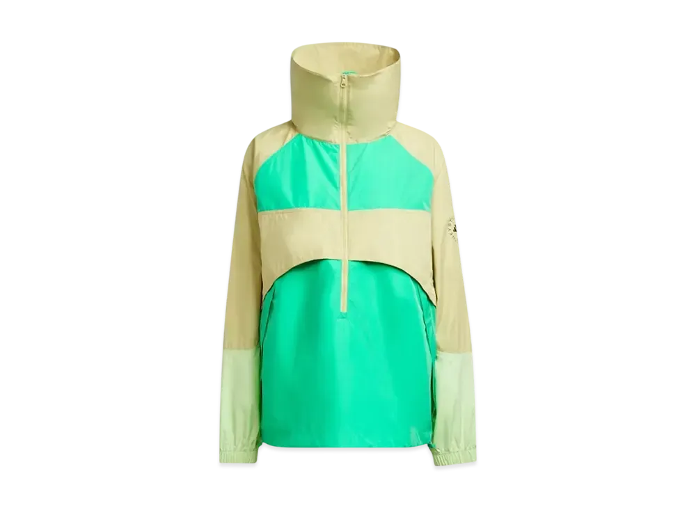 adidas by Stella McCartney True Nature Pull-On Jacket "Halo Gold/Bright Green"