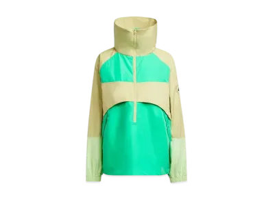 adidas by Stella McCartney True Nature Pull-On Jacket "Halo Gold/Bright Green"