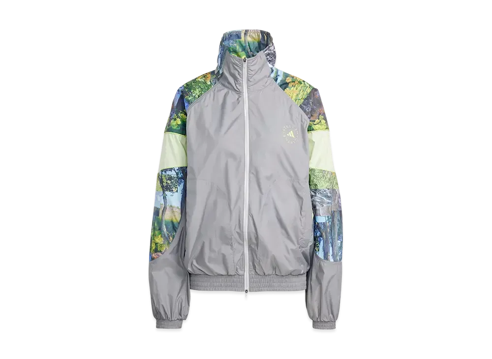 adidas by Stella McCartney Earth Collage Woven Track Jacket "Dove Grey/Halo/Multicolor"