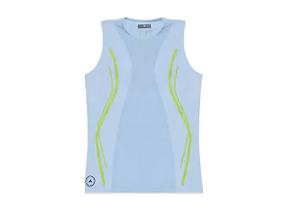 adidas by Stella McCartney True Pace Running Tank Top "Glow Blue"