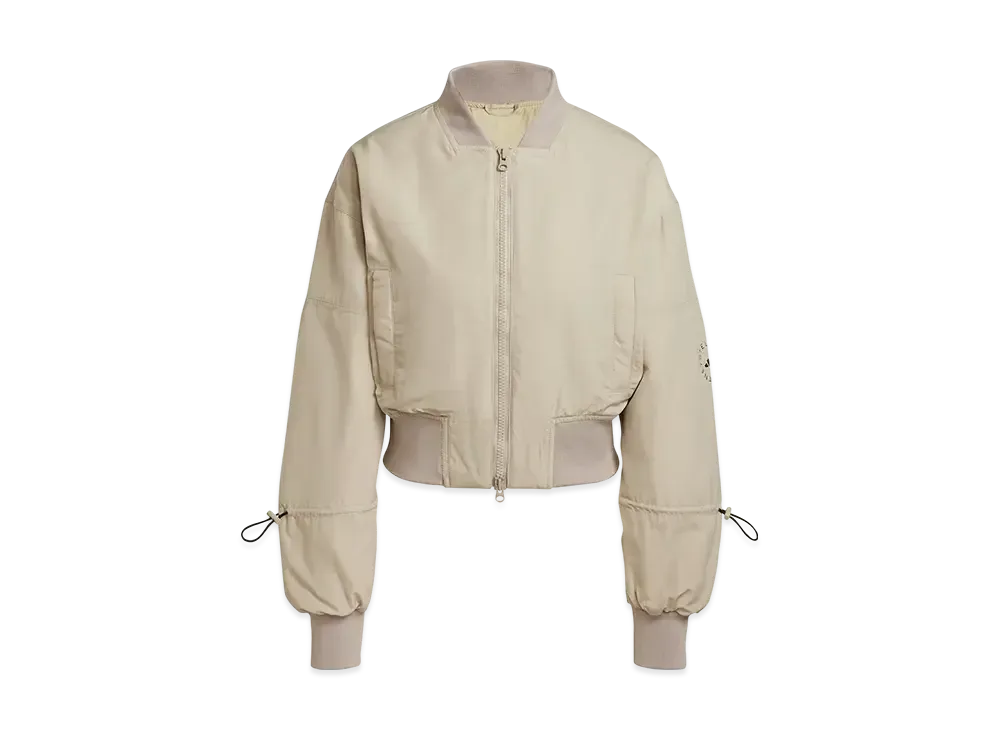 adidas by Stella McCartney True Nature Woven Bomber Cropped Jacket "Desert Sand Smc"