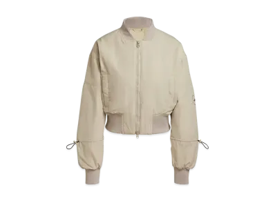 adidas by Stella McCartney True Nature Woven Bomber Cropped Jacket "Desert Sand Smc"