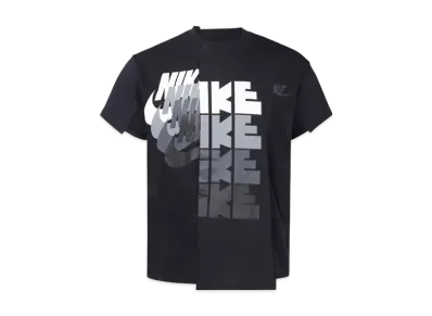 Nike x sacai Women's 19AW Hybrid T-shirt "Black"