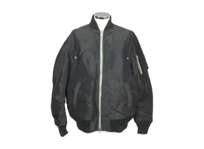 sacai Nylon Twill Embroidered Patch Blouson "Black"