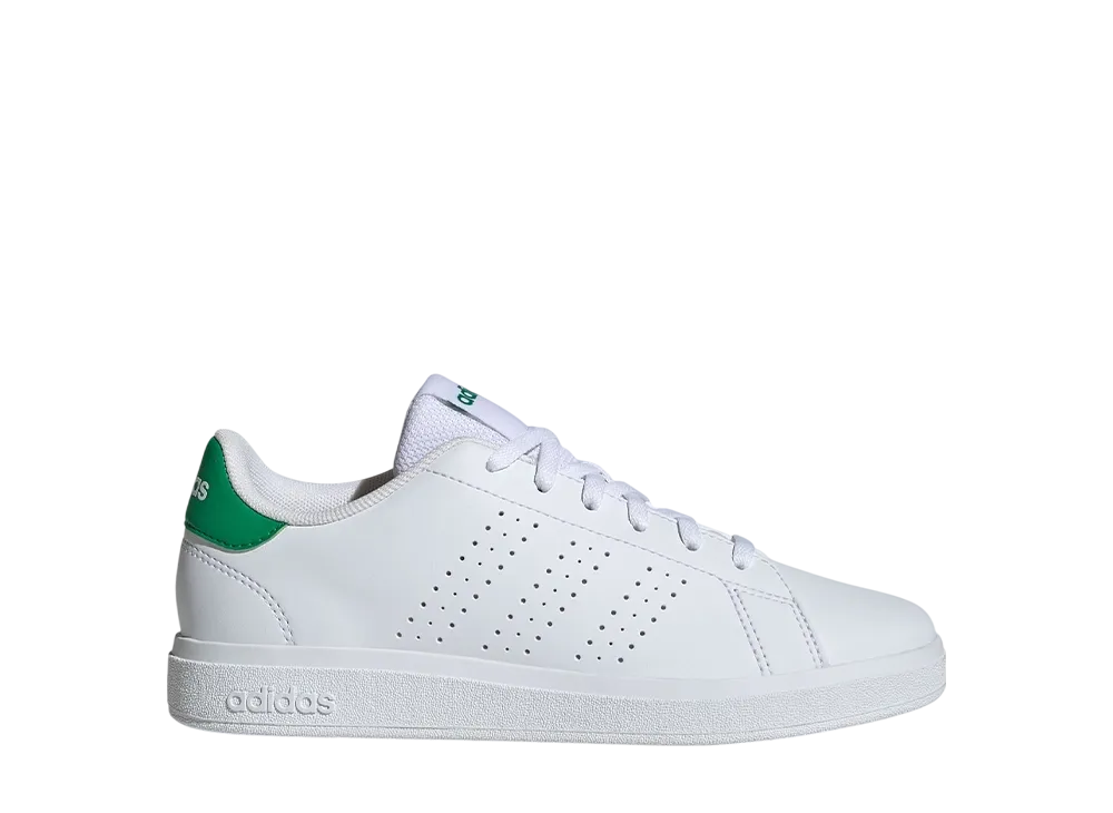 アディダス GS アドバンテージ ベース2.0 "クラウドホワイト/グリーン" (キッズ)