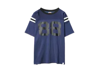 Bedwin & the heartbreakers MASON Ex.S/S PRINTED TEE KELCE "NAVY"