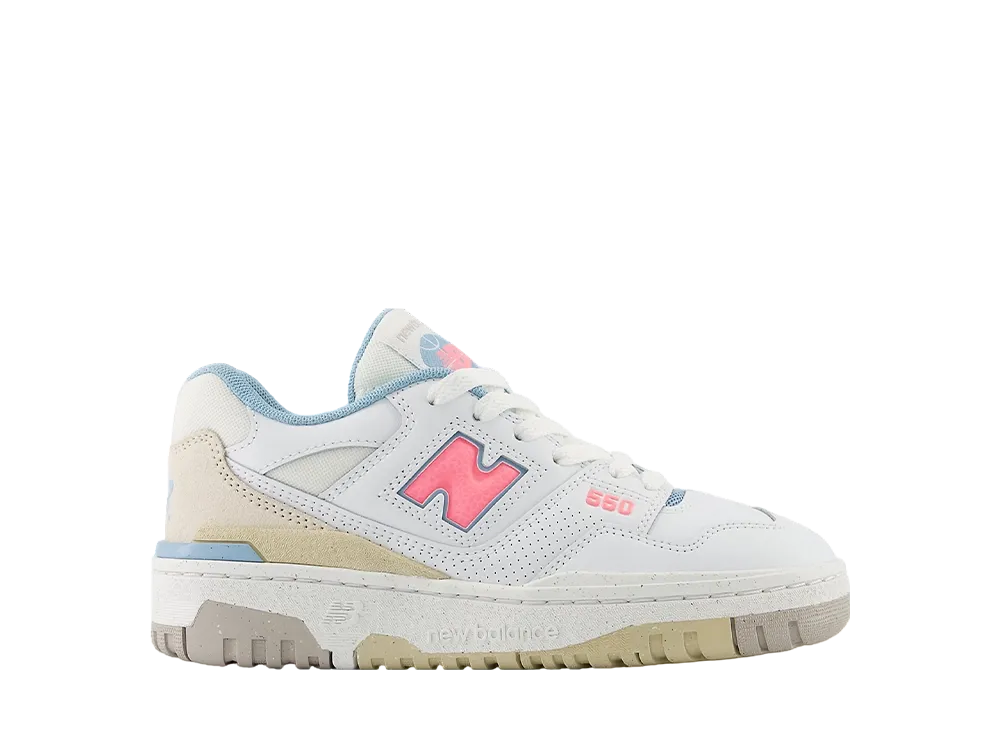 New Balance GS 550 "White/Ultra Pink"