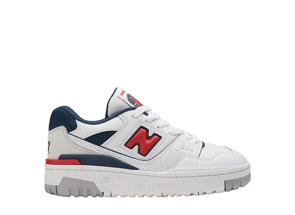 New Balance GS 550 "White/True Red"