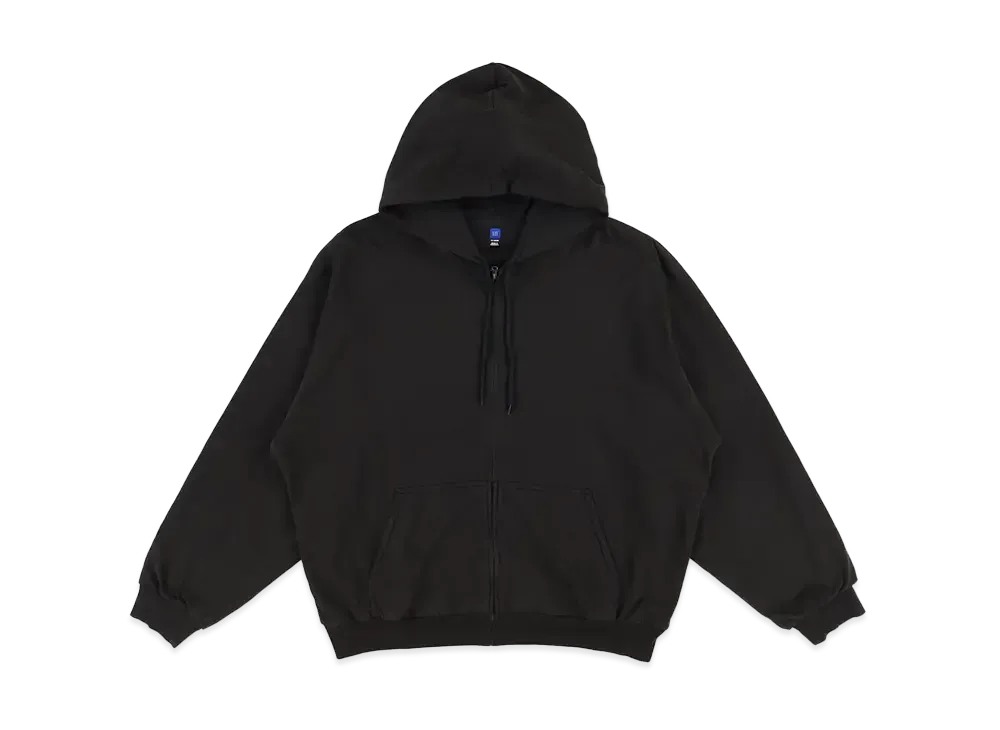 YEEZY GAP Doubleface Drawcord Zip Up Sweat Hoodie "Black"