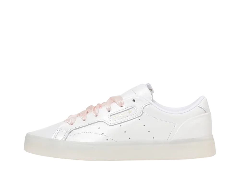adidas Women's Sleek "Footwear White/Footwear White/Gold"