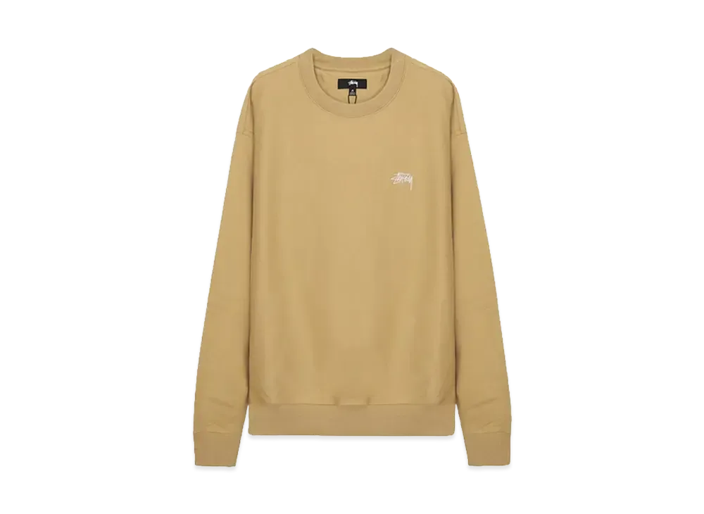 Stussy Stock Log Crew Sweat "Tan"