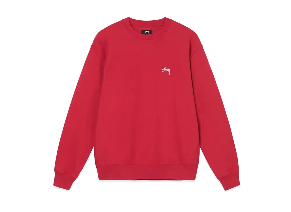 Stussy Stock Log Crew Sweat "Red"