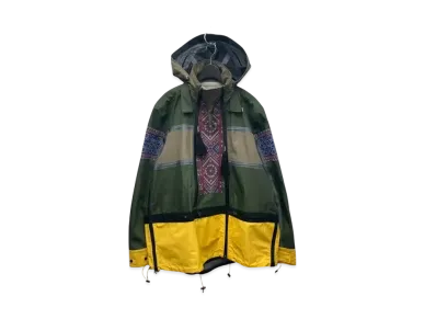 Sacai Floral Embroidery Mix Blouson Jacket "Green"