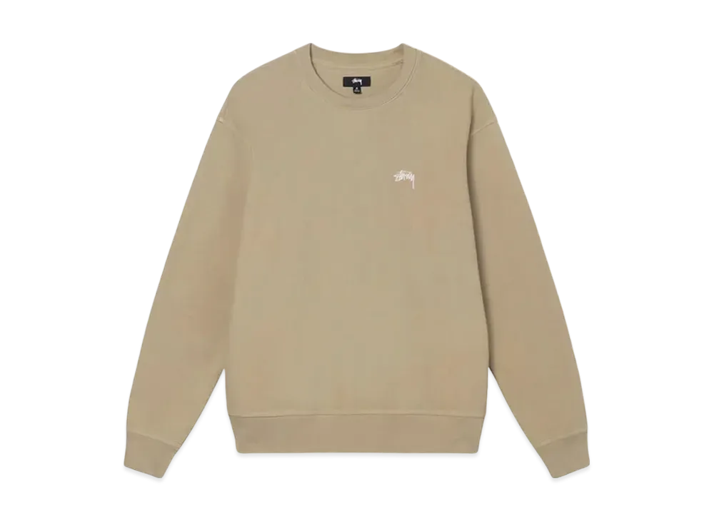 Stussy Stock Log Crew Sweat "Khaki"